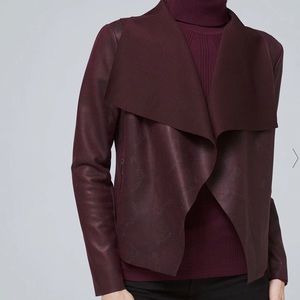 White House Black Market Burgundy Jacket